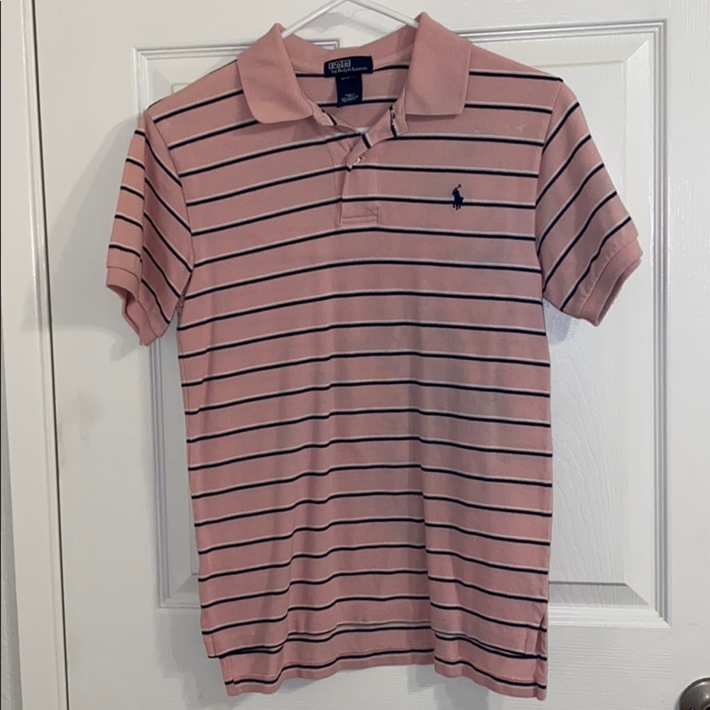 A polo striped shirt